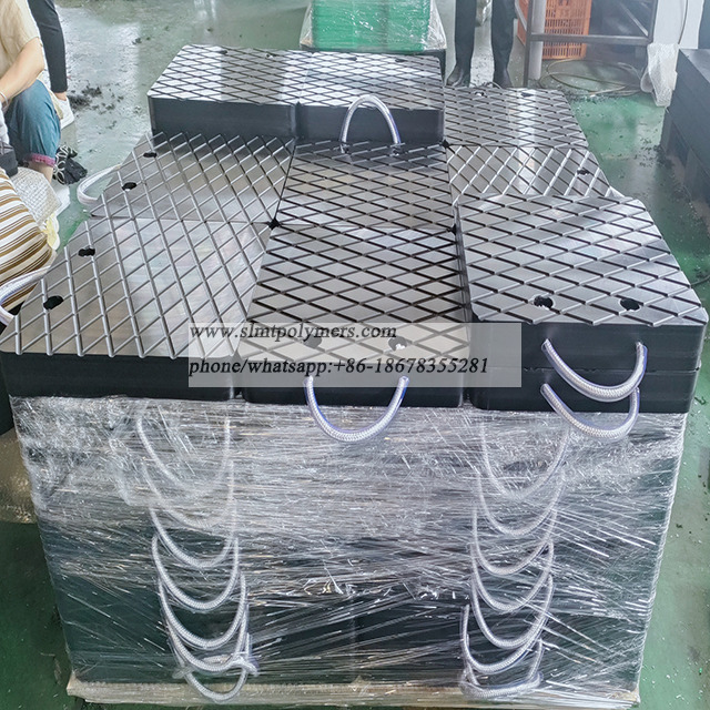 Crane Stability Mats Floats Outrigger Pads Anti-Slip UHMWPE Mobile Crane Outrigger Pads