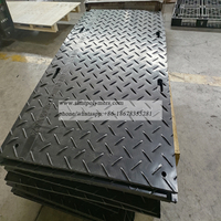 2440*1220*12.7mm HDPE Black Ground Protection Mats