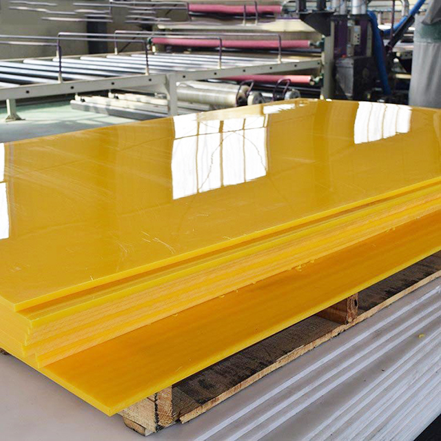 3/8 X 24 X 48 Yellow HDPE Sheet Panel