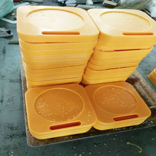 Yellow Square Round Stabilizer Jack Outrigger Pads for Crane Boom Truck