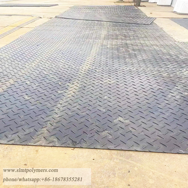 HDPE Material Ground Protection Mat Black Color 1220mmx2440mm Mat