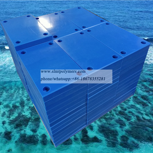 Large Size Low Temperature Resistant Anti Static Black UHMW-PE Marine Fender Pads