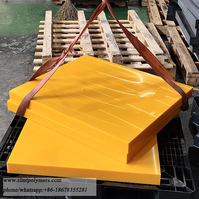 Yellow Color UHMW Polyethylene Plastic Sheet PE1000 Tivar Sheets