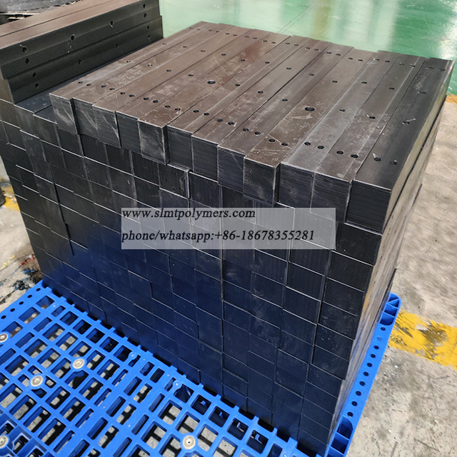 UHMWPE Black Wear Strips Block PE1000 Machined Parts Plastic Elements