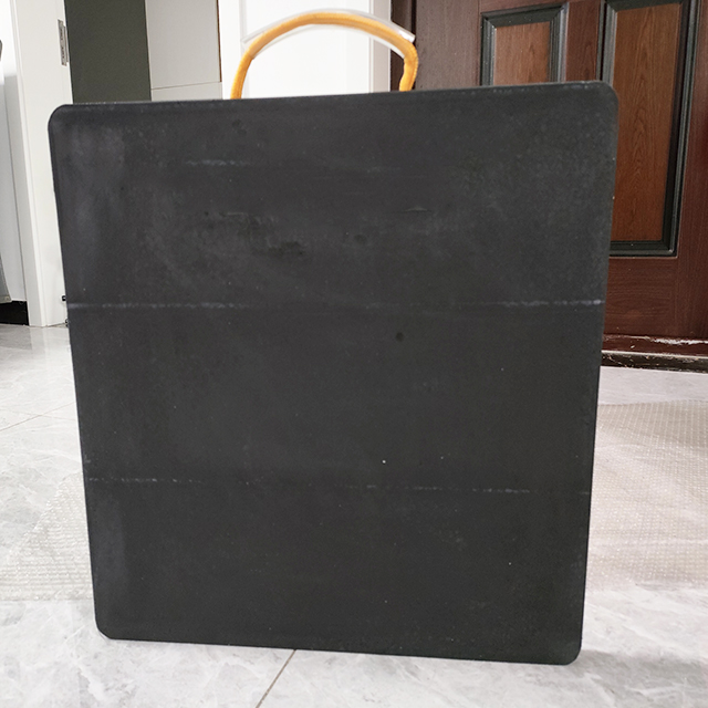Medium Crane Outrigger Pad - Black Polymer Plate