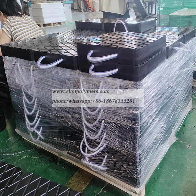 Crane Stability Mats Floats Outrigger Pads Anti-Slip UHMWPE Mobile Crane Outrigger Pads