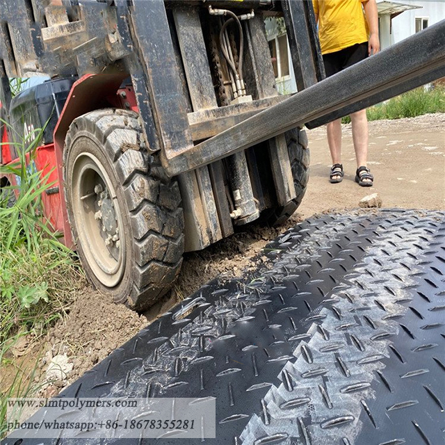 4x8 3x8 HDPE Plastic Heavy Machinery Ground Protection Mat for Excavator