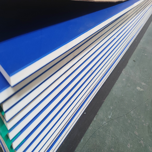 HDPE COLORCORE BLUE/WHITE/BLUE 3 Layer Panel Sheet Board Plate