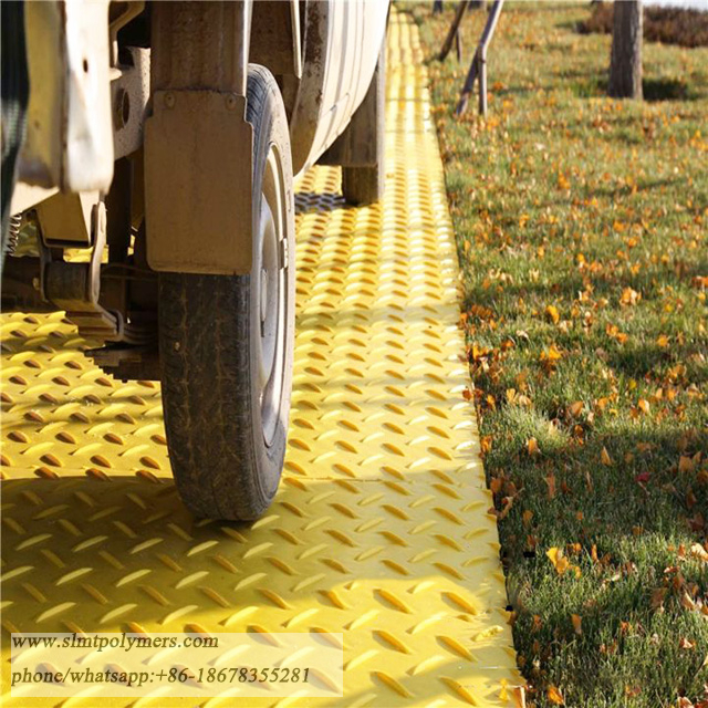 HDPE Plastic Ground Protection Mats Road Plate Temporary Road Mat