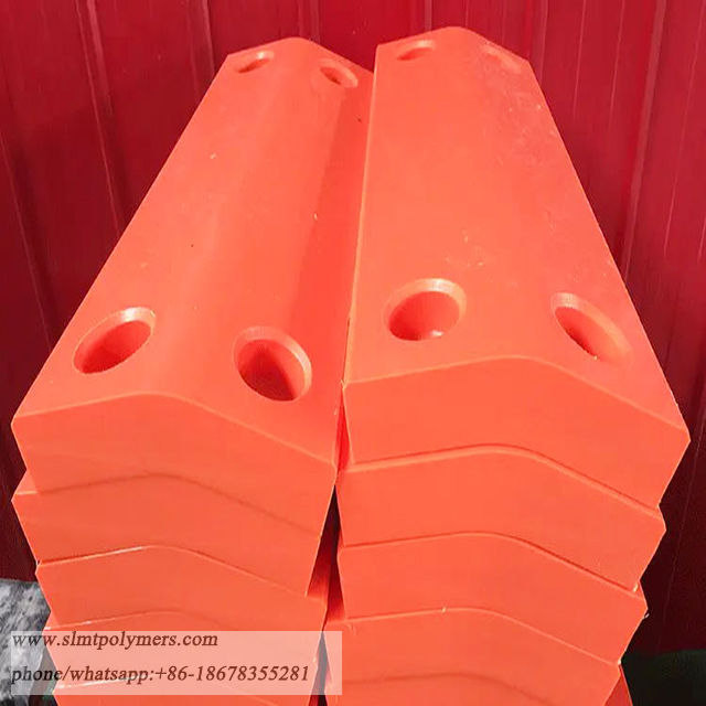 UHMWPE Fender Pad 50mmT Orange Color Fender Marine Front Panel