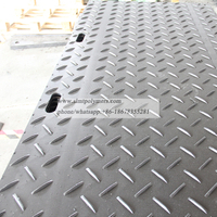 HDPE Ground Protection Mats Black Heavy Equipment Mats
