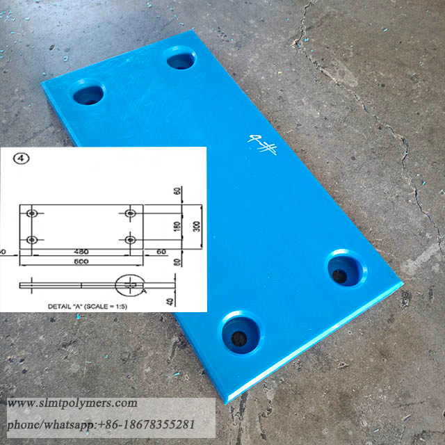 UHMWPE Polyethylene Marine Fender Sliding Panels Marine UHMW-PE Bumper Pad 