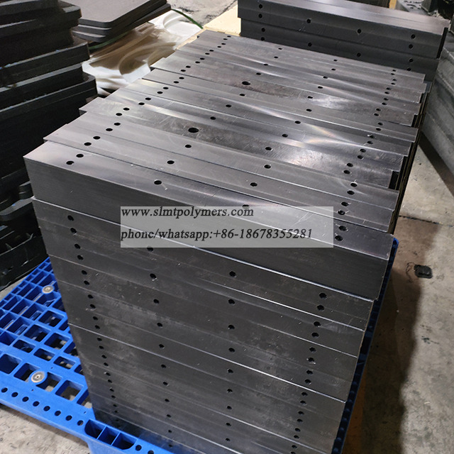 UHMWPE Black Wear Strips Block PE1000 Machined Parts Plastic Elements