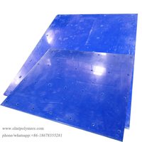 UV Stabilized Tivar 88 Blue UHMW PE Sheets .250" (1/4") Thick X 12" X 24"