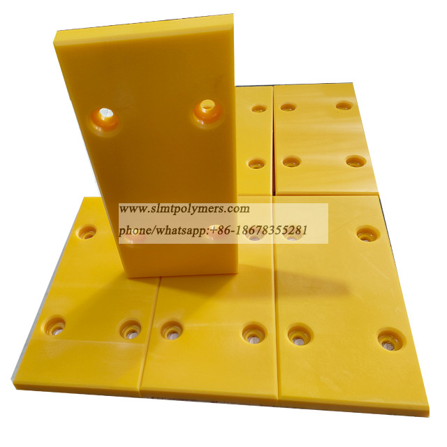 Yellow Uhmwpe Sheet Uhmwpe Marine Fender Pad Shock Panels