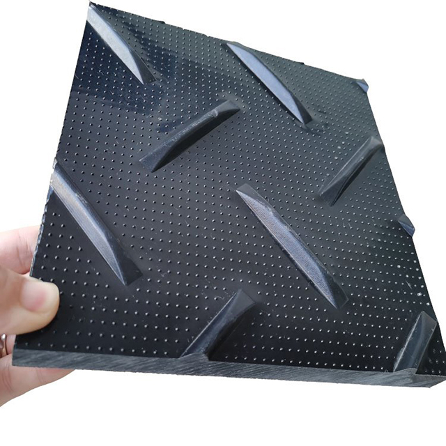 China Black Mats Ground Protection 4 X 8ft X 1/2 Inch 2x8ft Diamond Plate