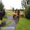 1/2' Thickness Customized HDPE Ground Protection Mat with Handles Connectors for Lawn Protection