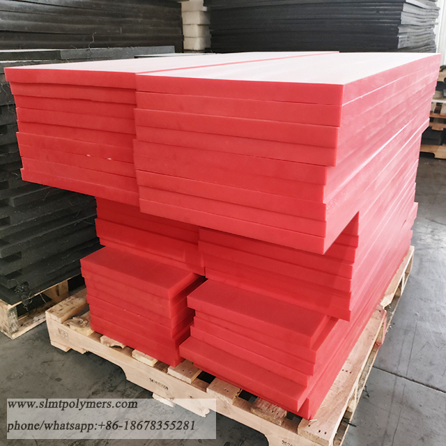 Red Color UHMW-PE SHEETS POLYMER BOARDS