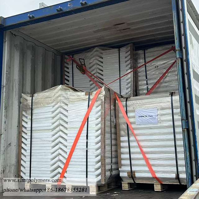 White UHMWPE Sliding Pads PE Pad Marine Fender Facing Pads