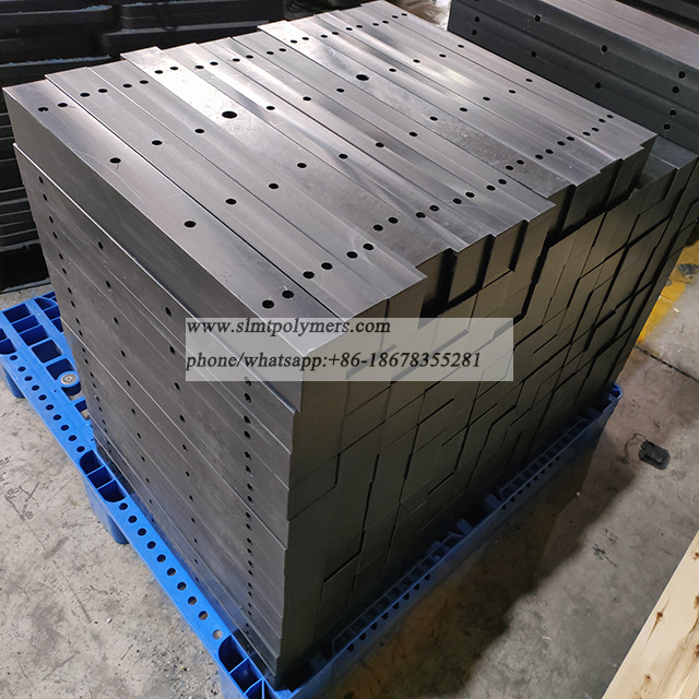 UHMWPE Black Wear Strips Block PE1000 Machined Parts Plastic Elements