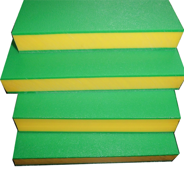 Sandwich 3 Layer HDPE Double Color Plastic Sheet And Board, Two Colors Hdpe Plate Sandwich Pe Sheet 