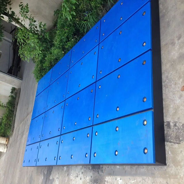 Blue UHMWPE Hdpe Marine Fender Facing Pads for Marine And Harbour Boat Protection Plate Panel