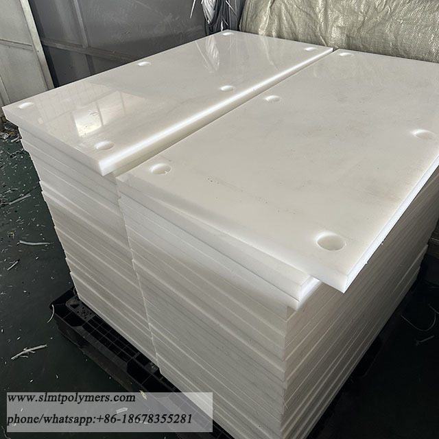 White UHMWPE Sliding Pads PE Pad Marine Fender Facing Pads