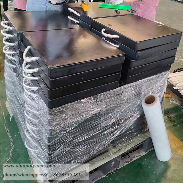 100% Virgin Material UHMWPE Polymer Durable Lasting Crane Outrigger Pads