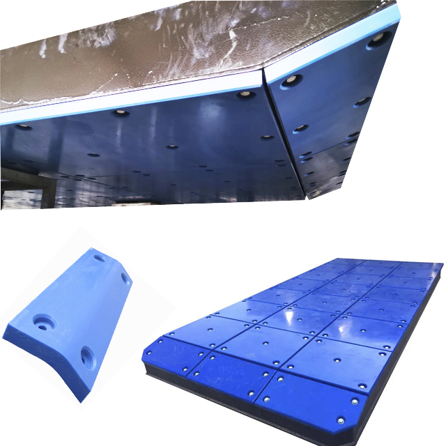 Blue UHMWPE Wharf Dock Fenders HDPE Ship Fenders Pads Plate