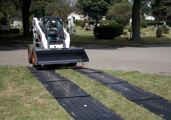 hdpe plastic composite roadway ground protection bog mats