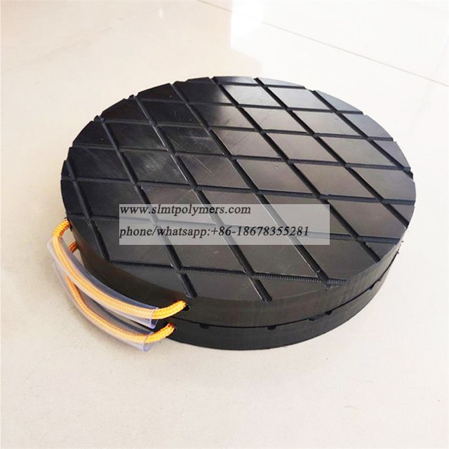 Round Outrigger Pad 15" Diameter 1.5" Thick RV Jack Pads Crane Trailer Stabilizer Pads