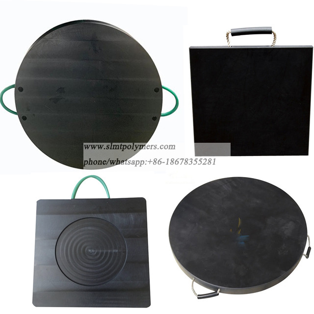 Impact Resistant 500x500 Uhmwpe Crane Outrigger Pads/mat/board