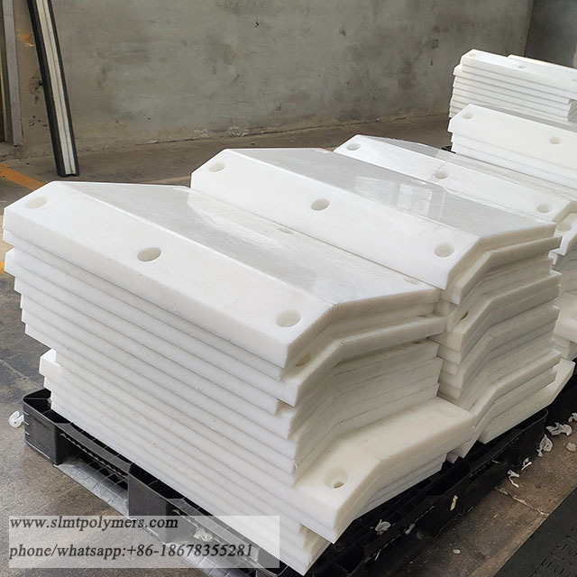White UHMWPE Sliding Pads PE Pad Marine Fender Facing Pads