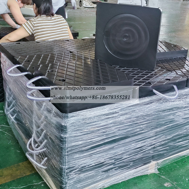 Crane Stability Mats Floats Outrigger Pads Anti-Slip UHMWPE Mobile Crane Outrigger Pads