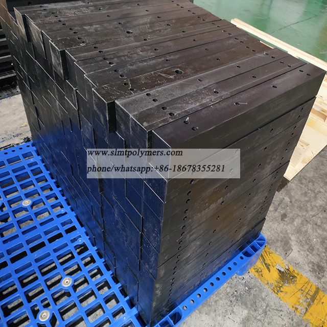 UHMWPE Black Wear Strips Block PE1000 Machined Parts Plastic Elements