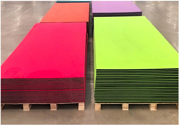 Factory direct sales of pe leather board pe frosted board polyethylene three-layer board two-color