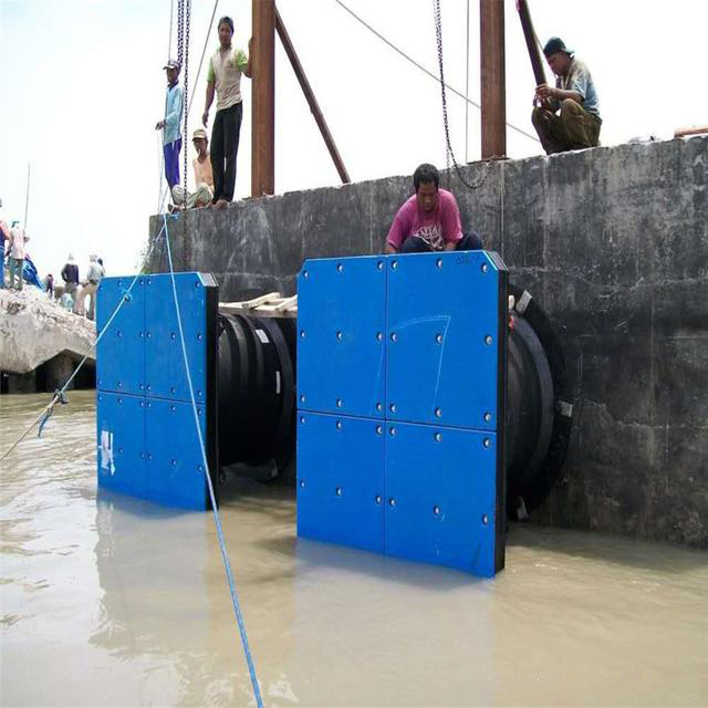 Blue UHMWPE Wharf Dock Fenders HDPE Ship Fenders Pads Plate