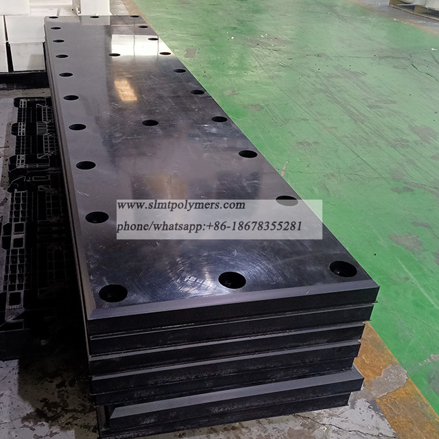 China Factory UHMW-PE Sliding Fender Plate Marine Fender Face Pad