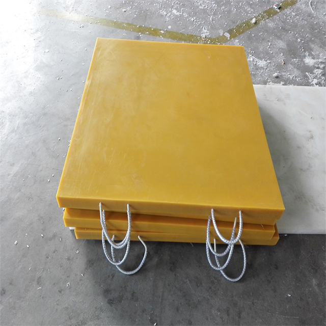 Yellow Outrigger Pads Heavy Equipment Crane Plate