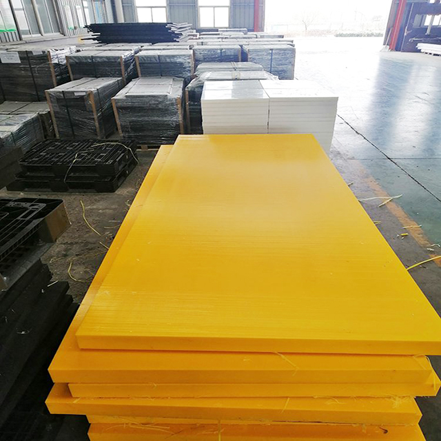 Yellow Virgin Grade Polymer Solid Sheet Corrosion Resistance Acid Proof Plastic Sheet Lining Board
