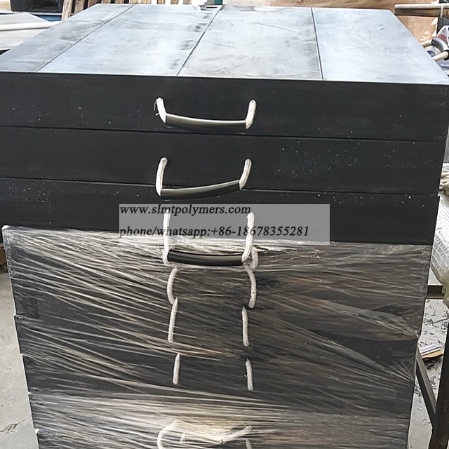HDPE UHMWPE Crane Outrigger Pads Foot Stabilizer Pads
