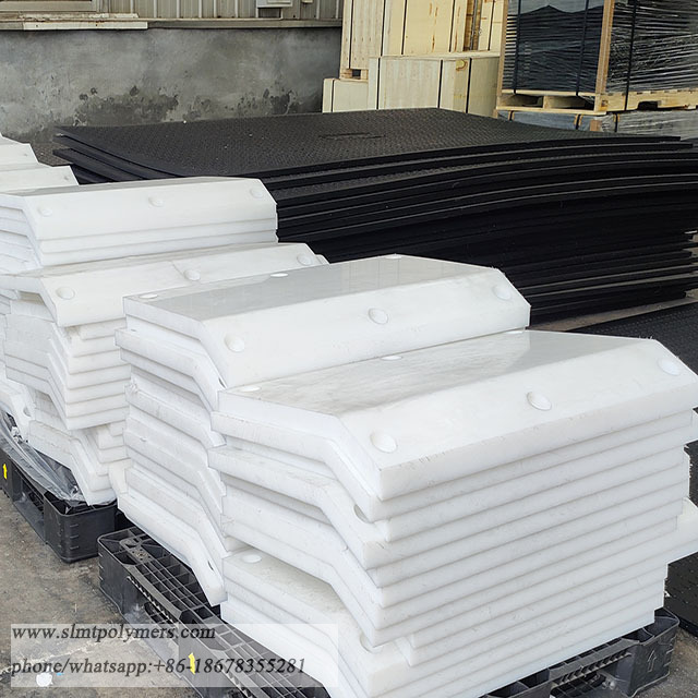 White UHMWPE Sliding Pads PE Pad Marine Fender Facing Pads