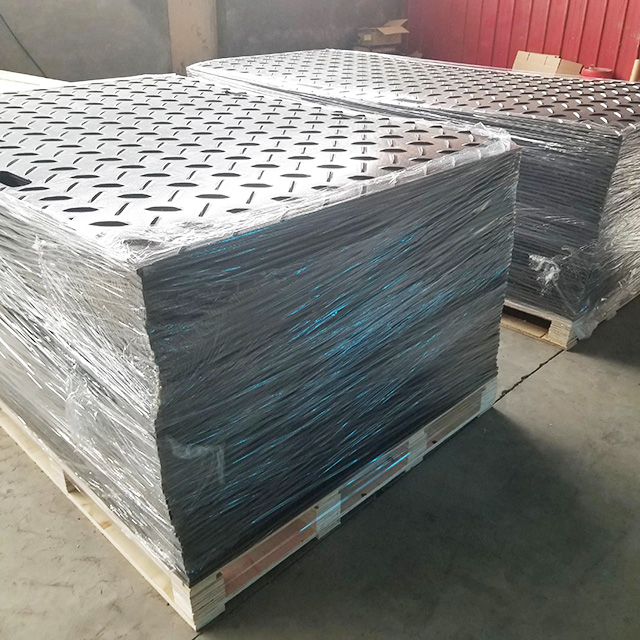 China Black Durable Plastic HDPE Construction Site Temporary Walkway Ground Mat
