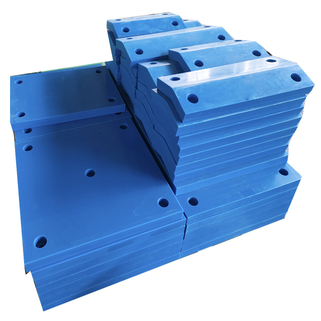 Blue Corner Edge Uhmwp Uhmwpe Plastic Marine Fender Pad Impact Pad