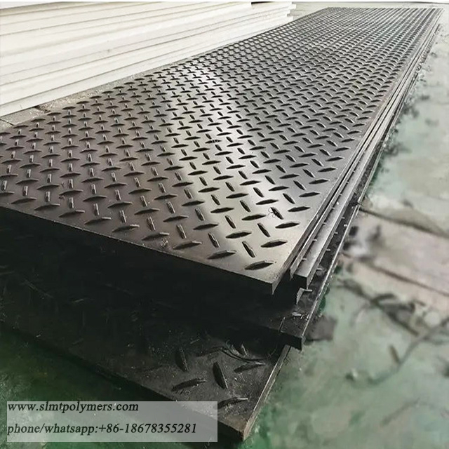1/2' Thickness Customized HDPE Ground Protection Mat with Handles Connectors for Lawn Protection