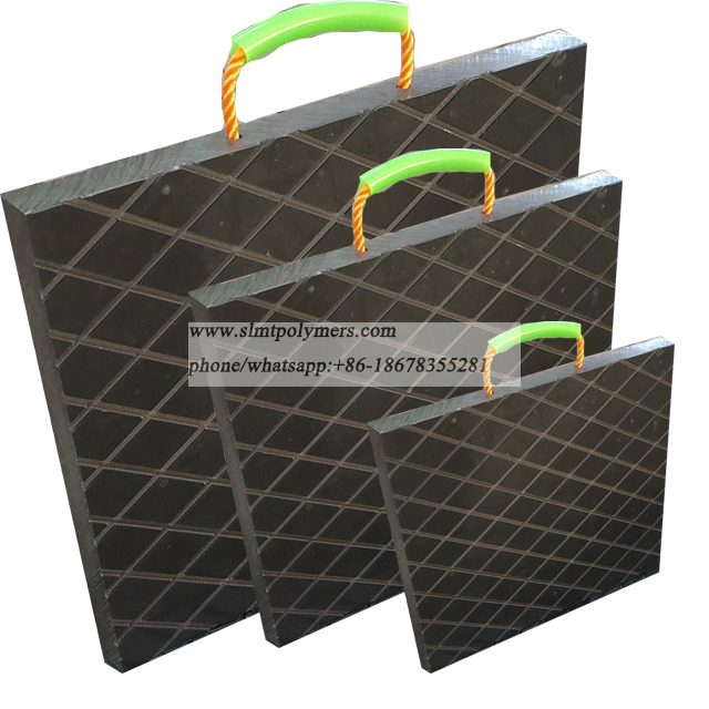 Outrigger Pad 24"x24"x1.5" Black UHMWPE Plate