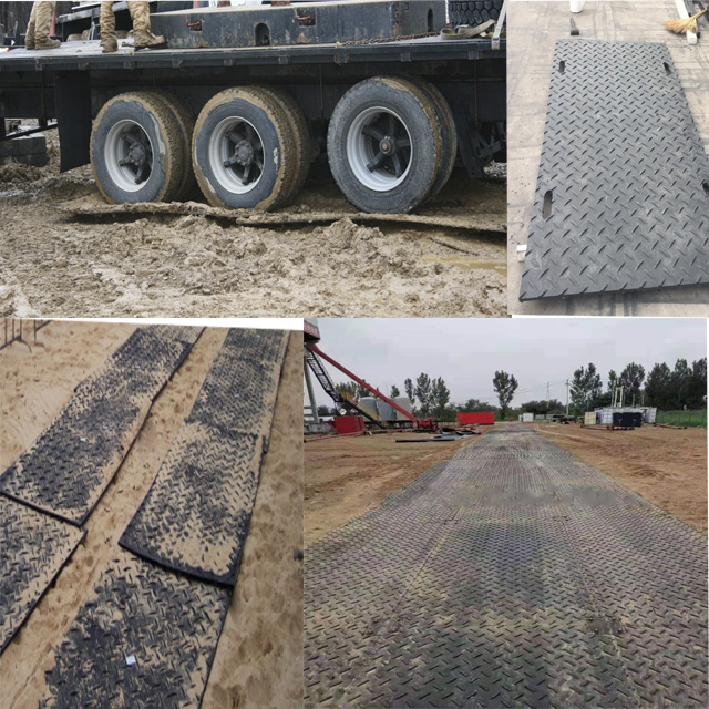 Plastic Ground Cover Mat | Construction Track Road Mat | HDPE Sand Mat