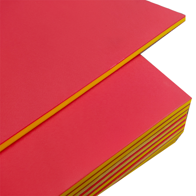 Sandwich Three Color Extruded Uv Resistant Matte Finish Plastic Building Plate Hdpe Board