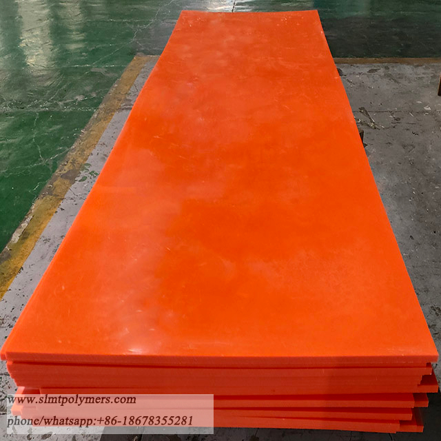 Orange Color UhmwPE Board UPE PE1000 Sheets