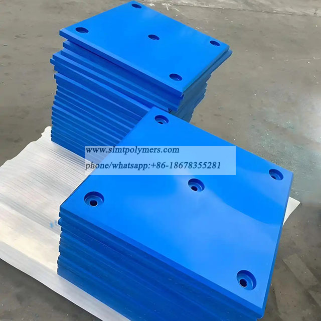 Blue Dock Fender Pads 40mm 50mm UHMWPE Fender Pads